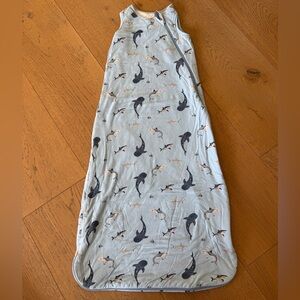 Kyte BABY Gray Sleep Sack with Shark Pattern